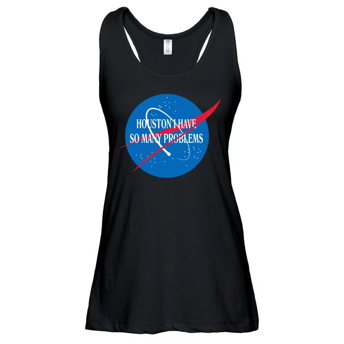 Houston We Have So Many Problems Funny Ladies Essential Flowy Tank