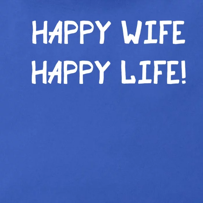 Happy Wife Happy Life Graphic Gear Optimism Gift Zip Tote Bag