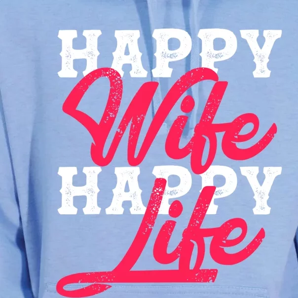 Happy Wife Happy Life Happy Wife Happy Life Gift Unisex Surf Hoodie