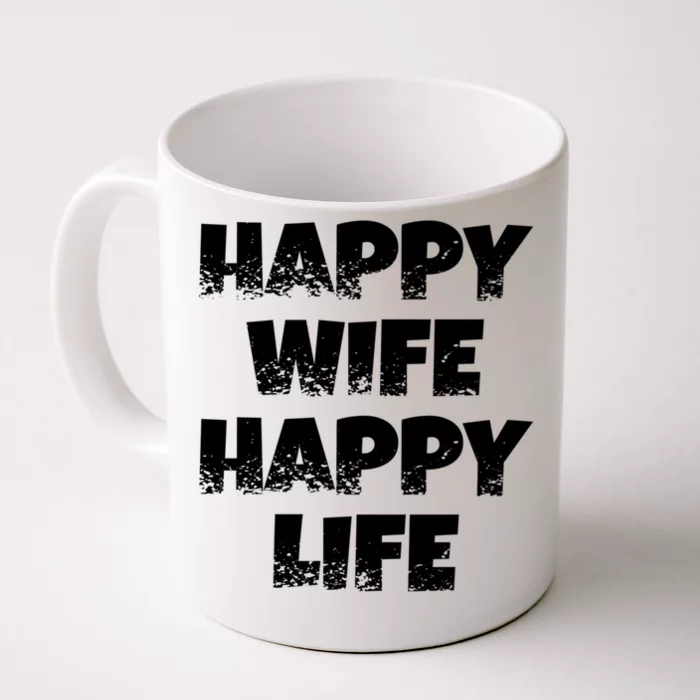 Happy Wife Happy Life Gift Front & Back Coffee Mug