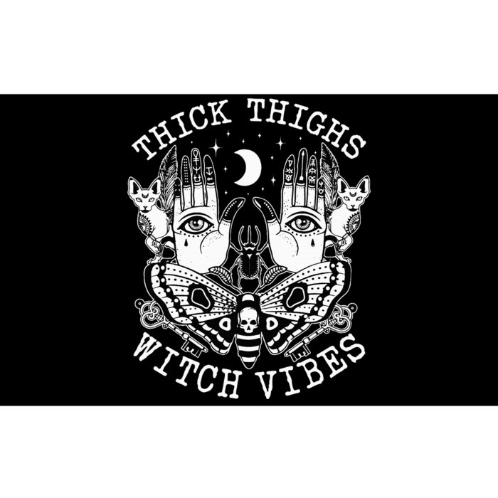 Halloween Witch Hex: Embrace Thick Thighs & Witch Vibes Bumper Sticker