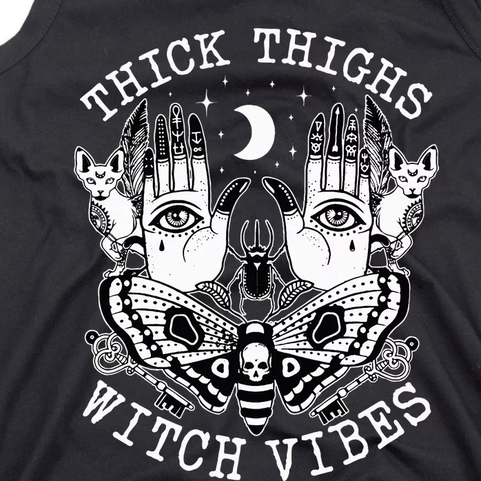 Halloween Witch Hex: Embrace Thick Thighs & Witch Vibes Tank Top