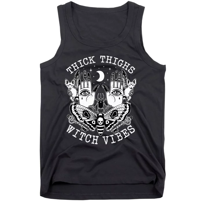 Halloween Witch Hex: Embrace Thick Thighs & Witch Vibes Tank Top