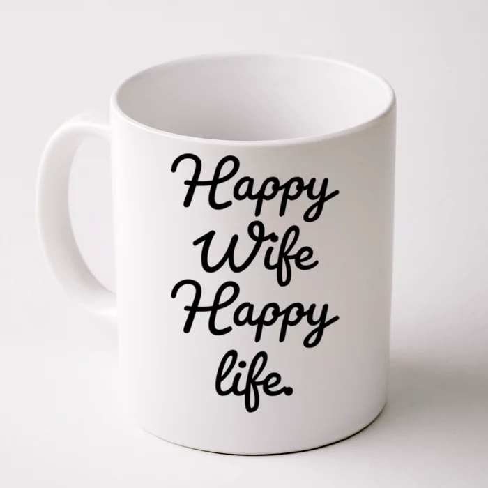 Happy Wife Happy Life Gift Front & Back Coffee Mug