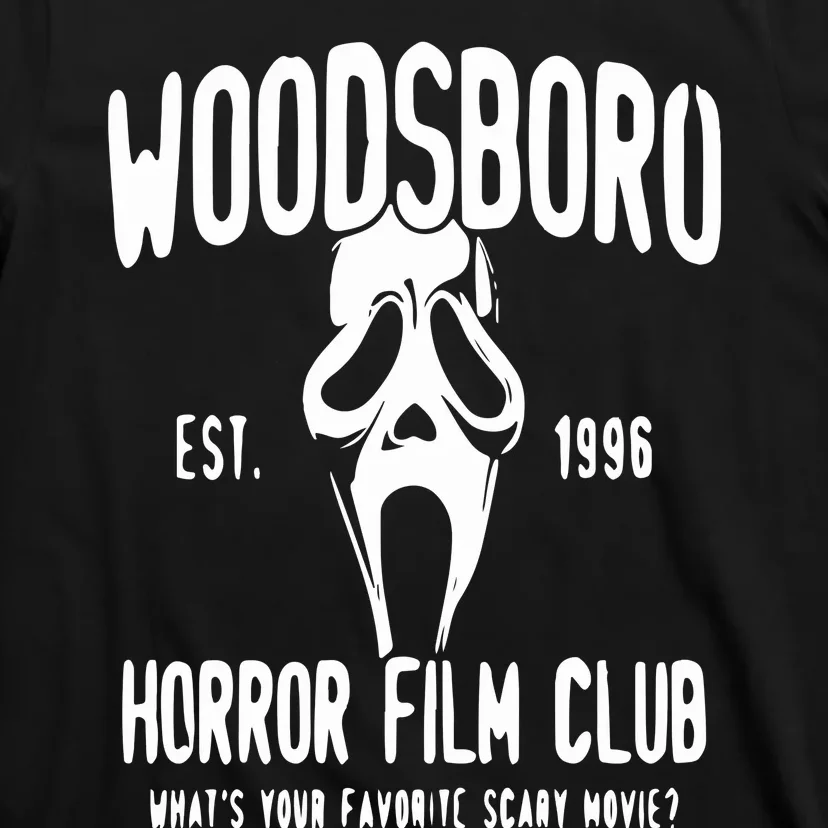 Horror Woodsboro Horror Film Club Halloween Horror Movie T-Shirt