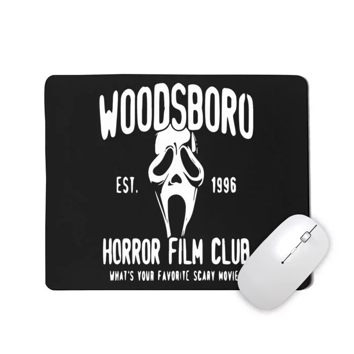 Horror Woodsboro Horror Film Club Halloween Horror Movie Mousepad