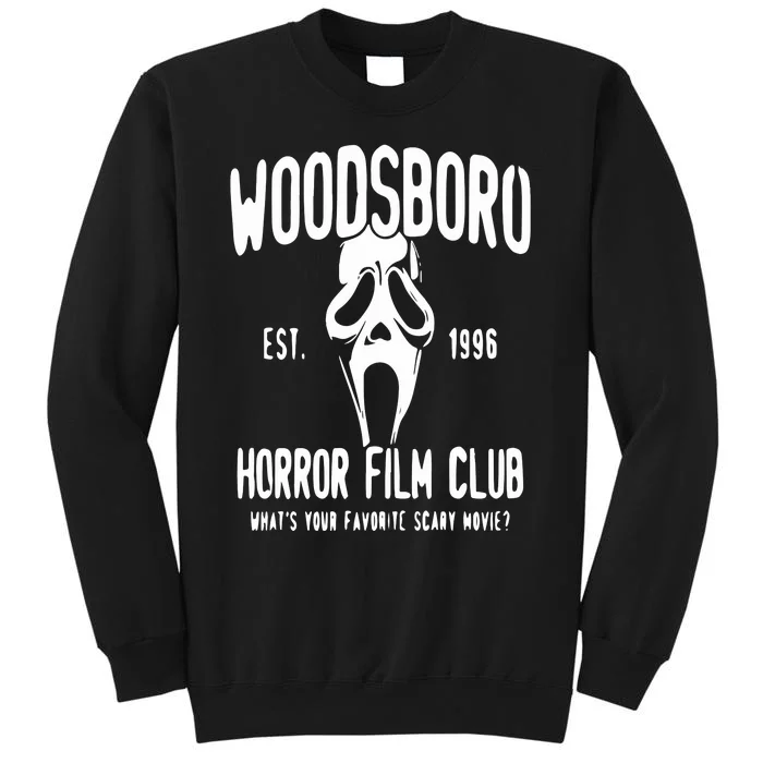 Horror Woodsboro Horror Film Club Halloween Horror Movie Tall Sweatshirt