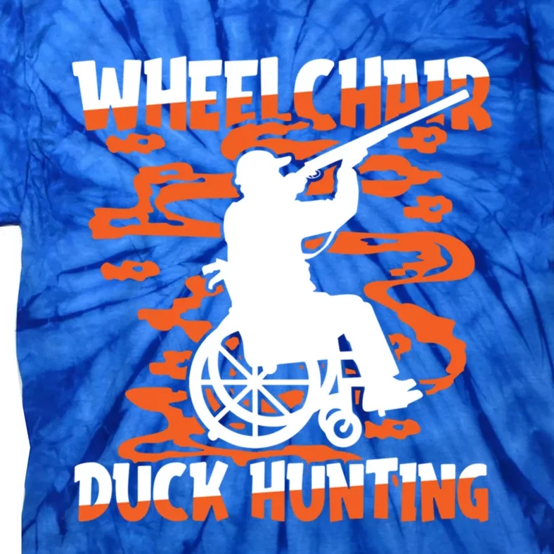 Hunter Wheelchair Hunt Goose Geese Duck Hunting Gift Tie-Dye T-Shirt