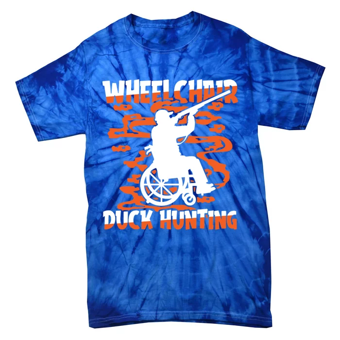 Hunter Wheelchair Hunt Goose Geese Duck Hunting Gift Tie-Dye T-Shirt