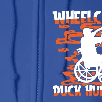 Hunter Wheelchair Hunt Goose Geese Duck Hunting Gift Full Zip Hoodie