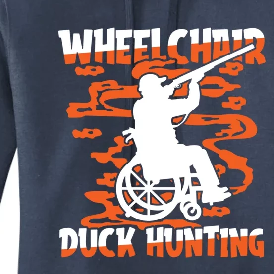 Hunter Wheelchair Hunt Goose Geese Duck Hunting Gift Women's Pullover Hoodie