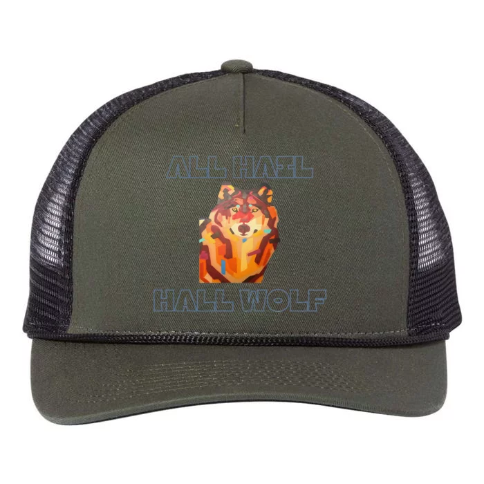 Hall Wolf Retro Rope Trucker Hat Cap