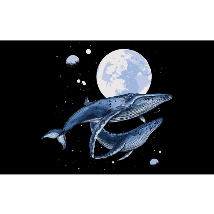 Humpback Whale In Space Funny Beluga Orca Blue Whale Bumper Sticker