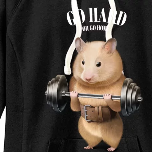 Hamster Weightlifting In Fitness Gym Meaningful Gift Women's Fleece Hoodie