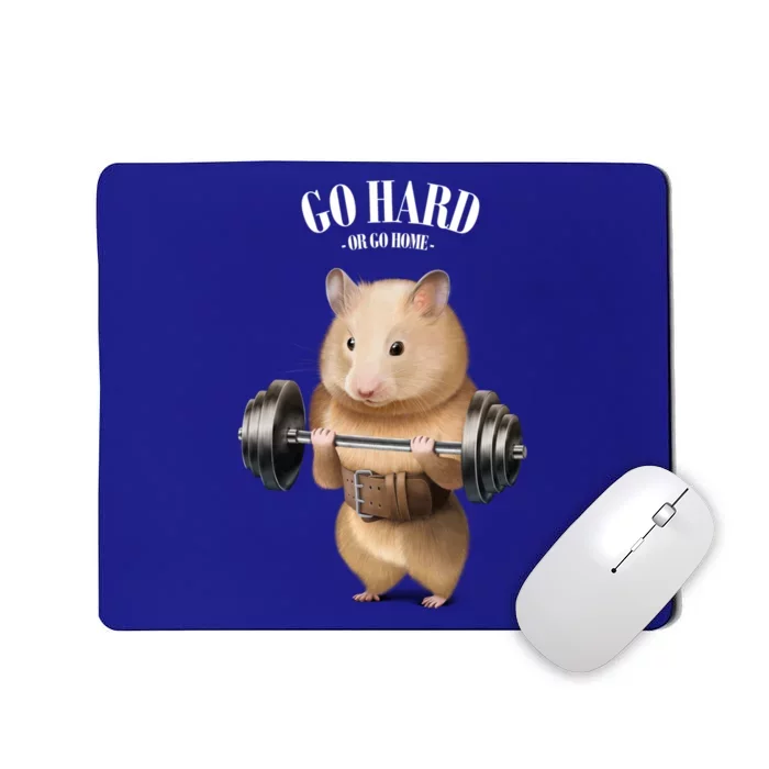 Hamster Weightlifting In Fitness Gym Meaningful Gift Mousepad