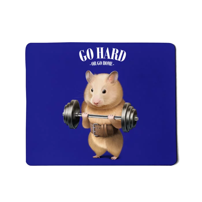 Hamster Weightlifting In Fitness Gym Meaningful Gift Mousepad