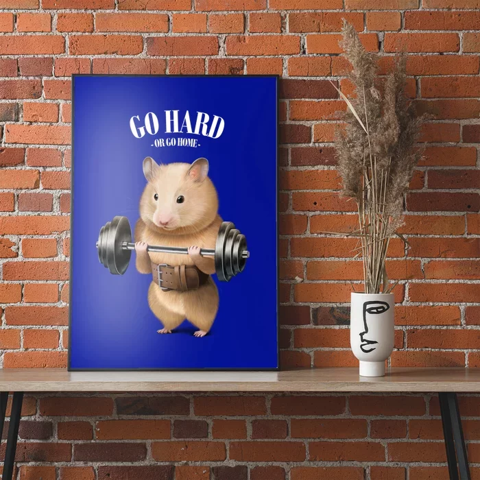 Hamster Weightlifting In Fitness Gym Meaningful Gift Poster