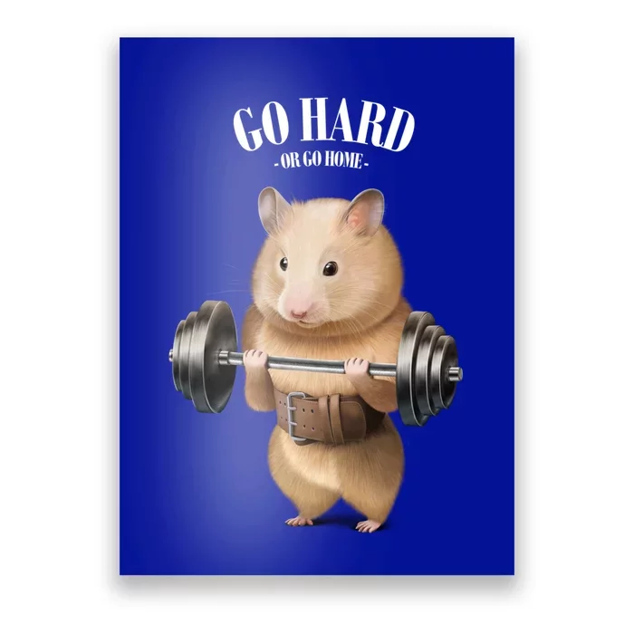 Hamster Weightlifting In Fitness Gym Meaningful Gift Poster