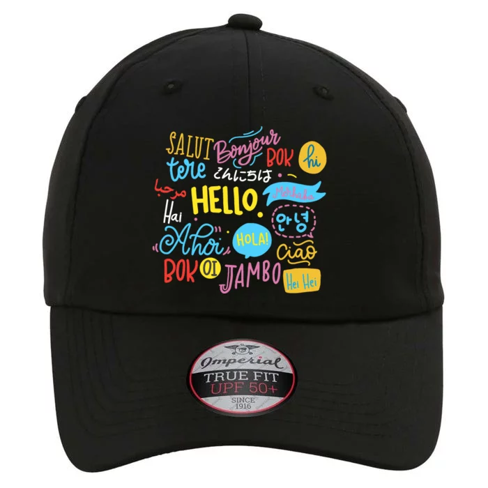 Hello Word In Different Languages Travel And Teacher Lover The Original Performance Cap