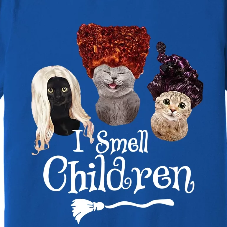 Halloween Witches I Smell Children Funny Gift Premium T-Shirt