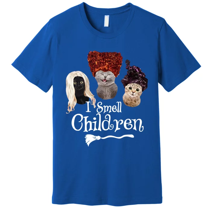 Halloween Witches I Smell Children Funny Gift Premium T-Shirt