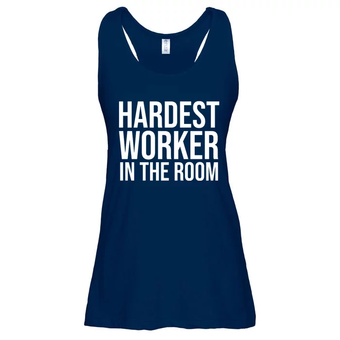 Hardest Worker In The Room Ladies Essential Flowy Tank