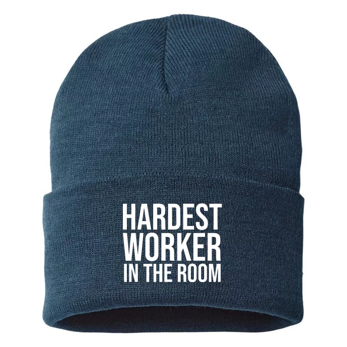 Hardest Worker In The Room Sustainable Knit Beanie