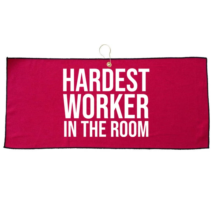 Hardest Worker In The Room Large Microfiber Waffle Golf Towel