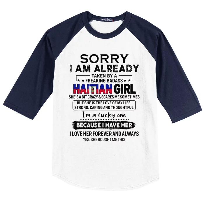 Haitian Wife IM Lucky One To Have A Haitian Baseball Sleeve Shirt