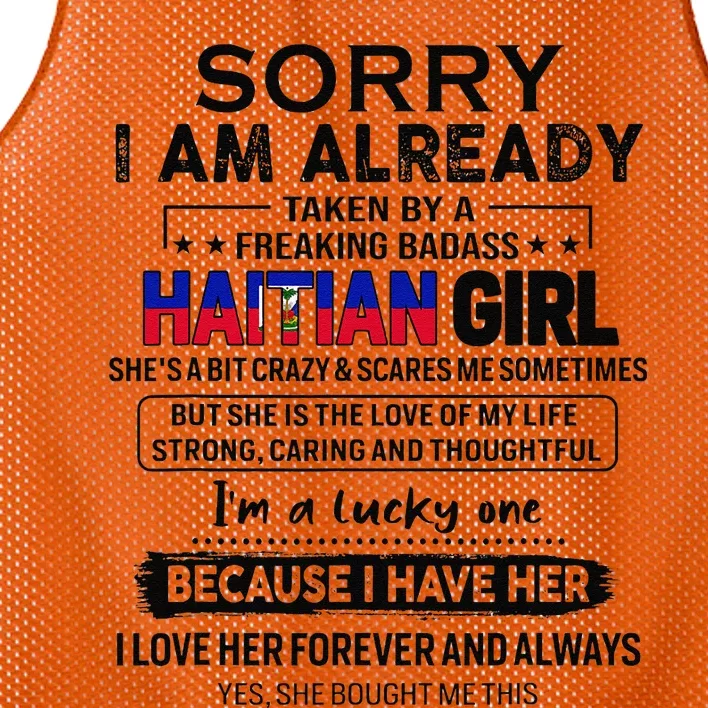 Haitian Wife IM Lucky One To Have A Haitian Mesh Reversible Basketball Jersey Tank