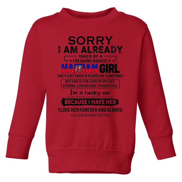 Haitian Wife IM Lucky One To Have A Haitian Toddler Sweatshirt