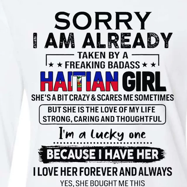 Haitian Wife IM Lucky One To Have A Haitian Womens Cotton Relaxed Long Sleeve T-Shirt