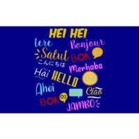 Hello Word In Different Languages Travel And Teacher Bumper Sticker