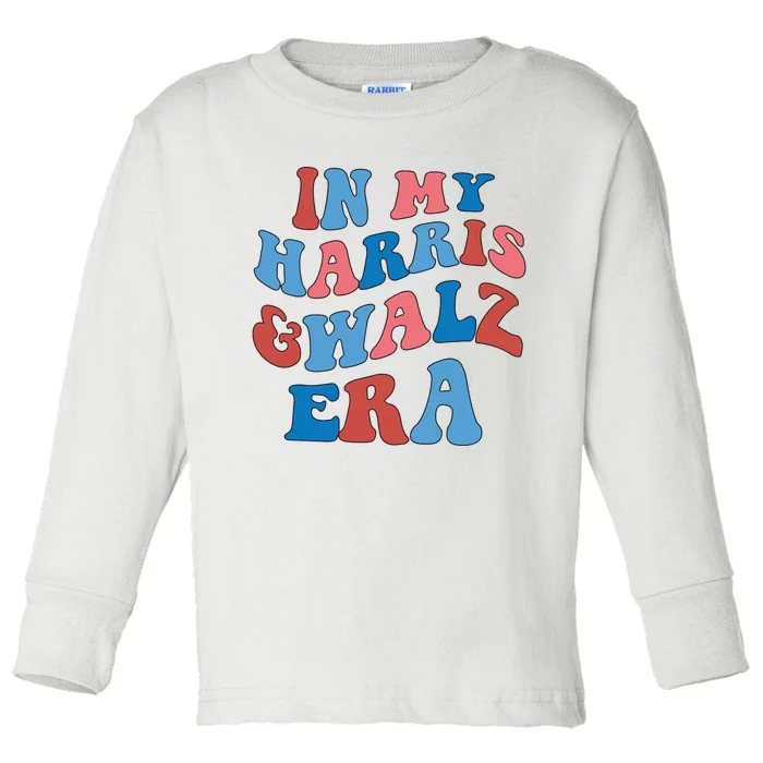 Harris Walz In My Kamala 2024 Era Democrat Toddler Long Sleeve Shirt