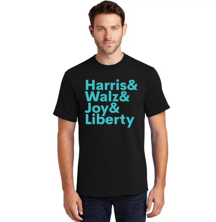 Harris Walz Joy Liberty Harris Walz Waltz 2024 Retro Tall T-Shirt