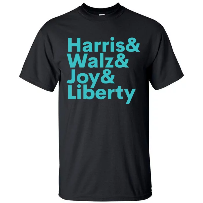 Harris Walz Joy Liberty Harris Walz Waltz 2024 Retro Tall T-Shirt