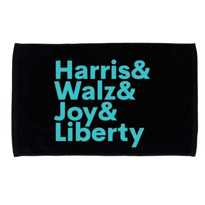 Harris Walz Joy Liberty Harris Walz Waltz 2024 Retro Microfiber Hand Towel