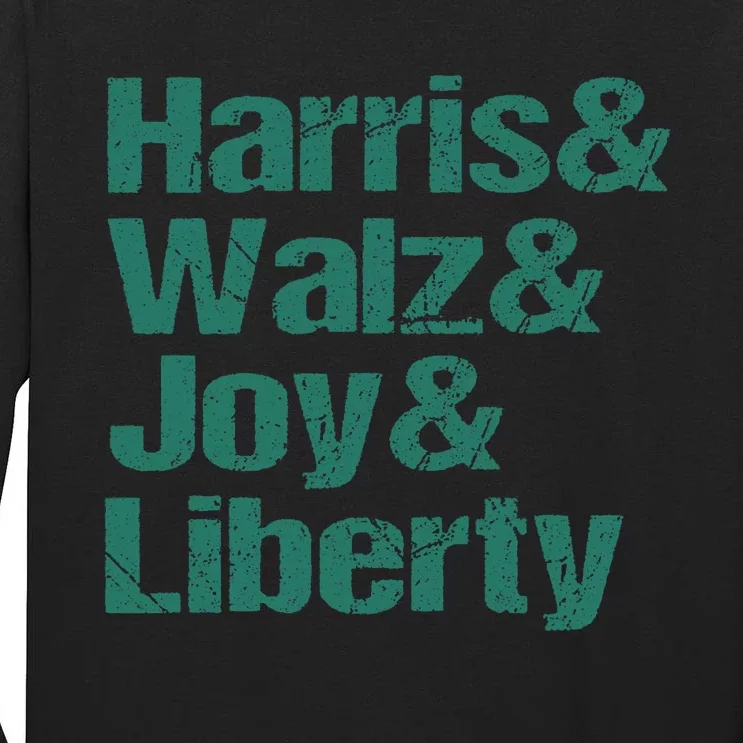 Harris Walz Joy Liberty Tall Long Sleeve T-Shirt