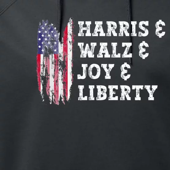 Harris & Walz & Joy & Liberty Performance Fleece Hoodie