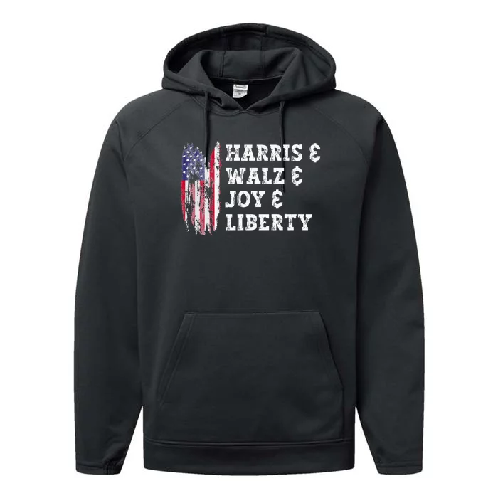 Harris & Walz & Joy & Liberty Performance Fleece Hoodie