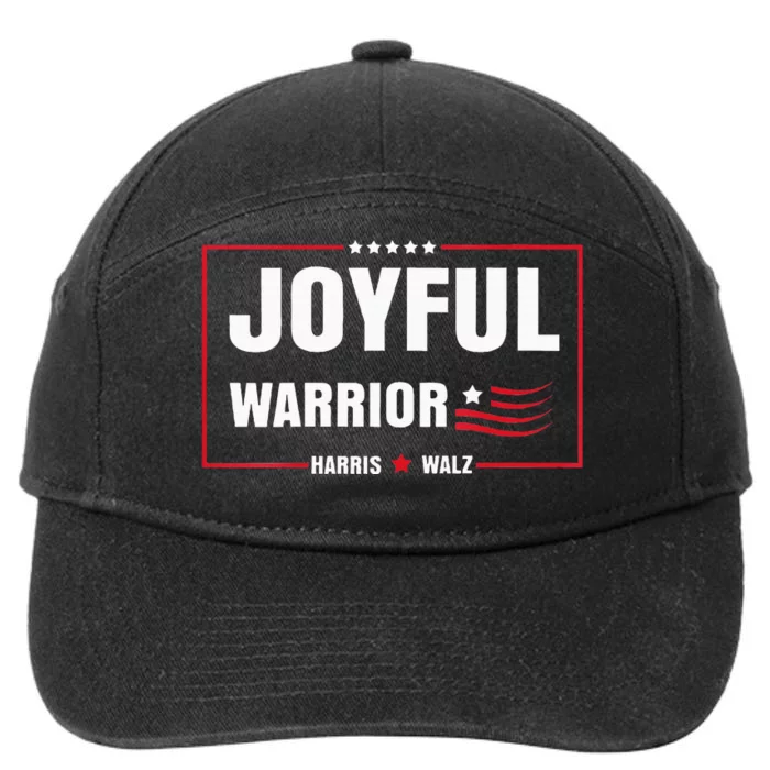 Harris Waltz Joyful Warrior Kamala Harris Tim Walz President 7-Panel Snapback Hat