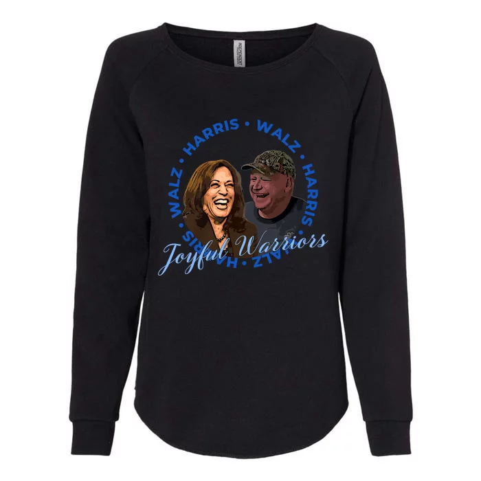 Harris Walz Joyful Warriors Walz Kamala Harris 2024 Womens California Wash Sweatshirt