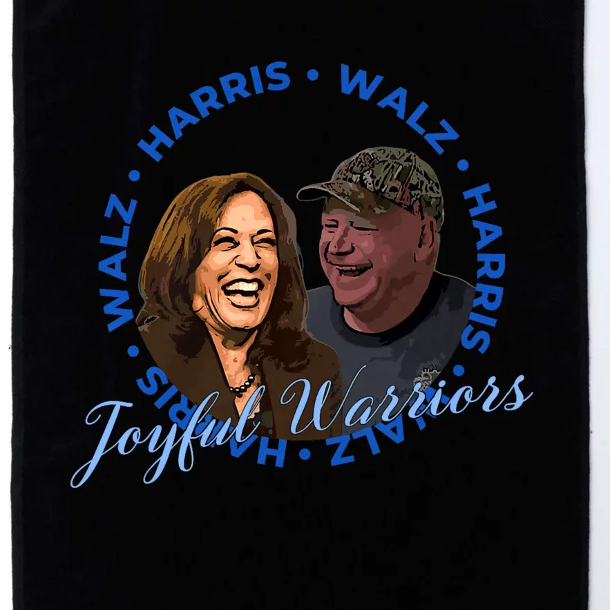 Harris Walz Joyful Warriors Walz Kamala Harris 2024 Platinum Collection Golf Towel