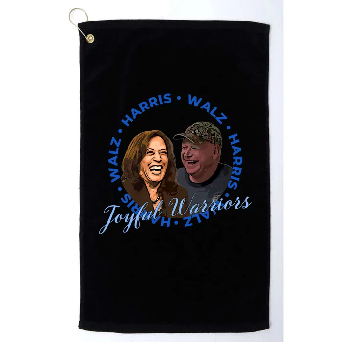 Harris Walz Joyful Warriors Walz Kamala Harris 2024 Platinum Collection Golf Towel