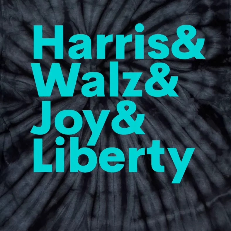 Harris Walz Joy Liberty Harris Walz Waltz 2024 Retro Tie-Dye T-Shirt