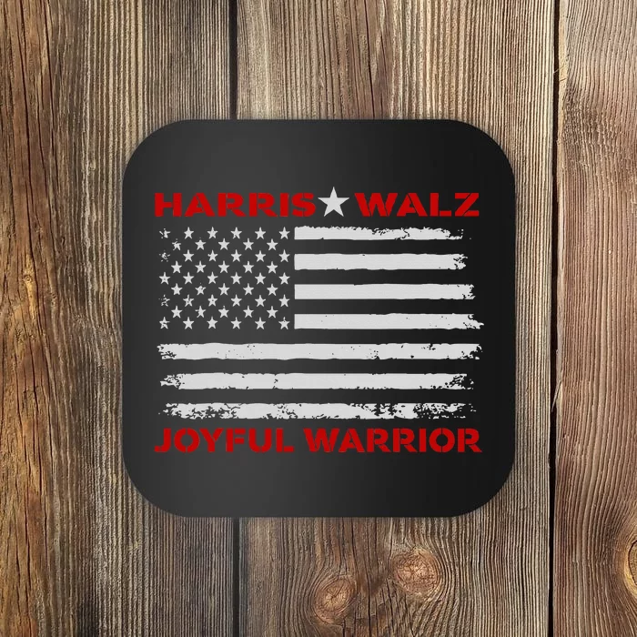 Harris Waltz Joyful Warrior Kamala Harris Tim Walz President Coaster