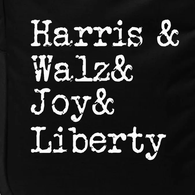 Harris Walz Joy Liberty Vote Kamala Harris President 2024 Impact Tech Backpack