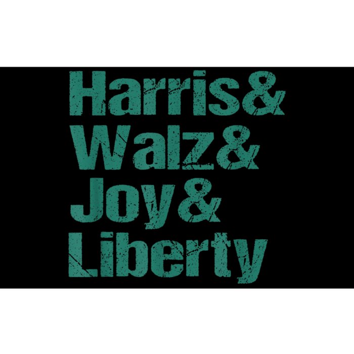 Harris Walz Joy Liberty Bumper Sticker