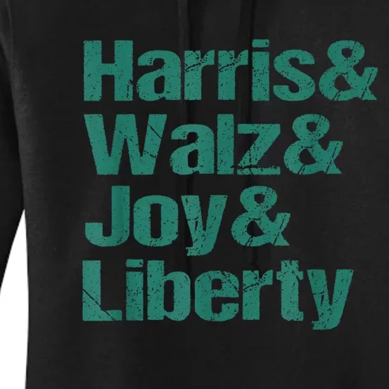 Harris Walz Joy Liberty Women's Pullover Hoodie