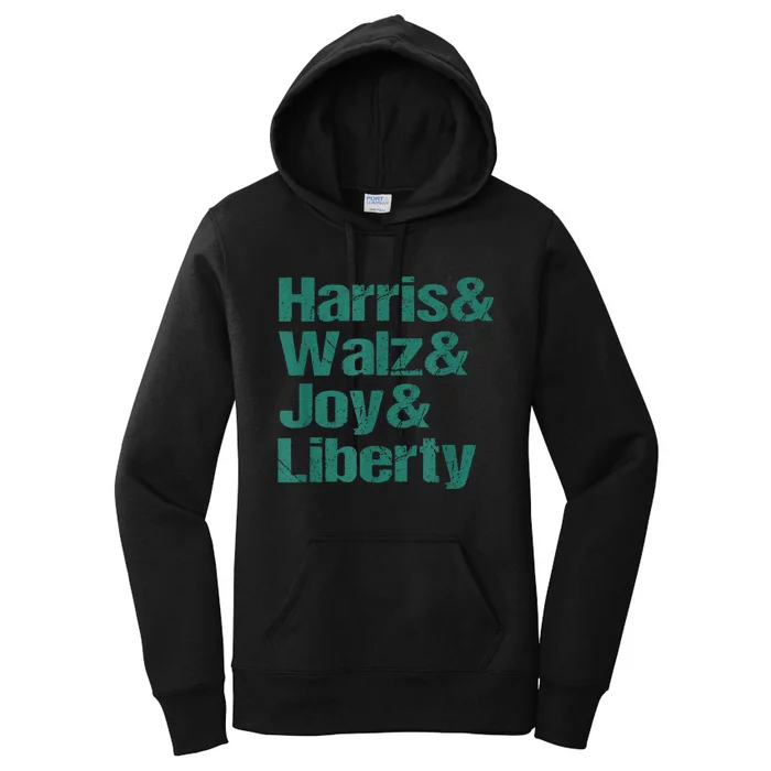 Harris Walz Joy Liberty Women's Pullover Hoodie